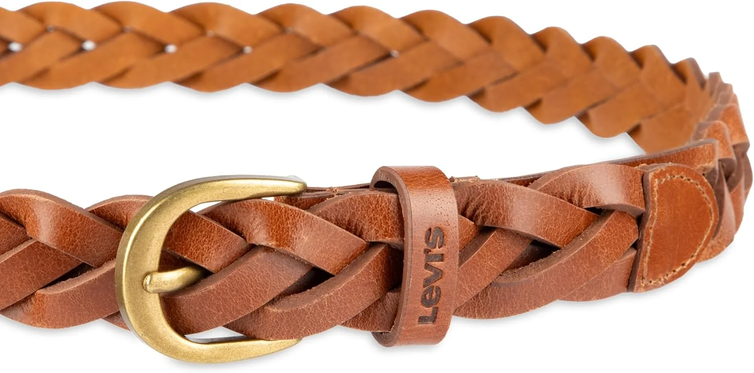 کمربند باریک بافت زنانه لیوایز با قابلیت تنظیم کامل، مناسب برای شلوار جین، شلوار پارچه ای و پیراهن