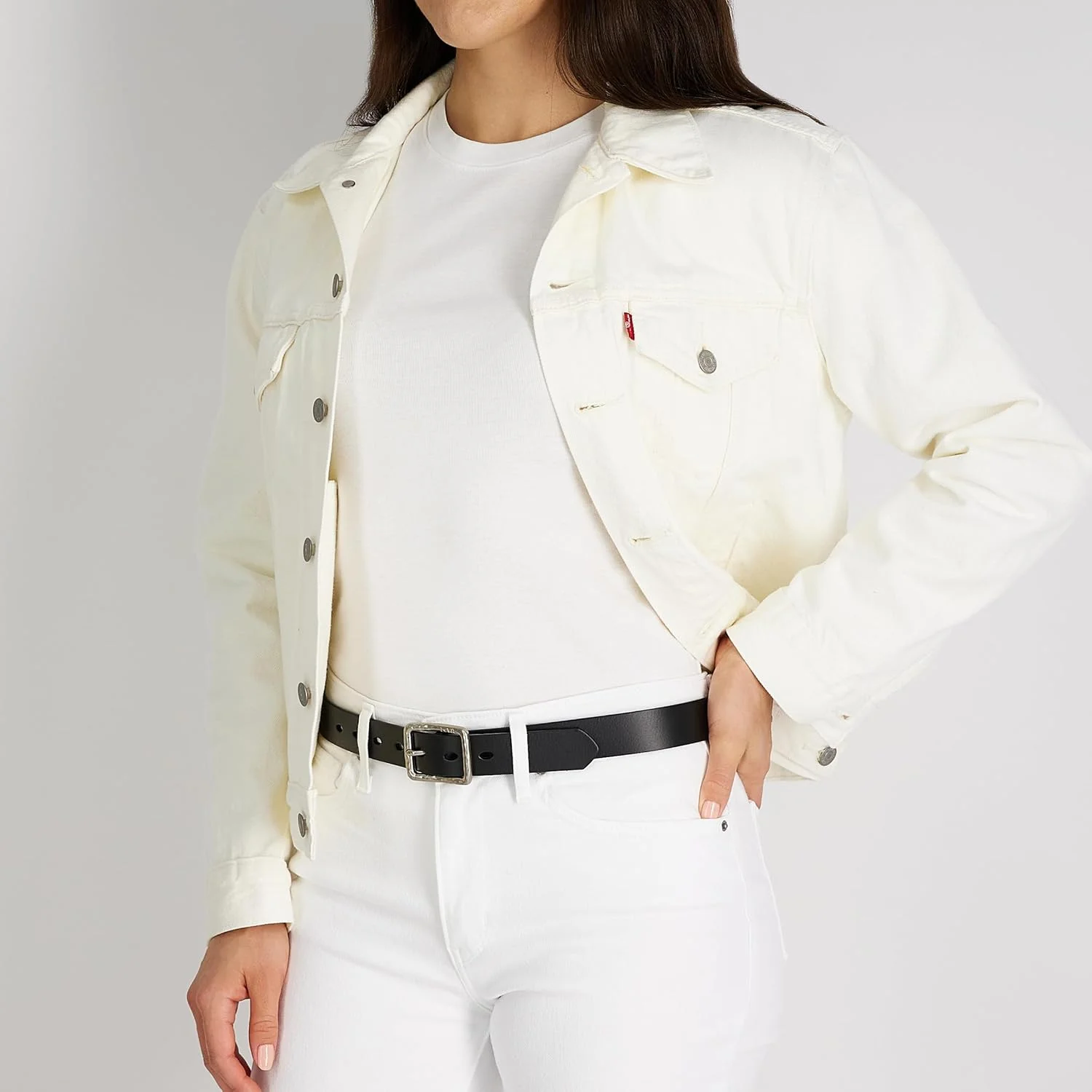 کمربند زنانه Levi's مدل Hammered Centerbar Buckle (تک عددی) کمربند زنانه Levi's مدل Hammered Centerbar Buckle (تک عددی)