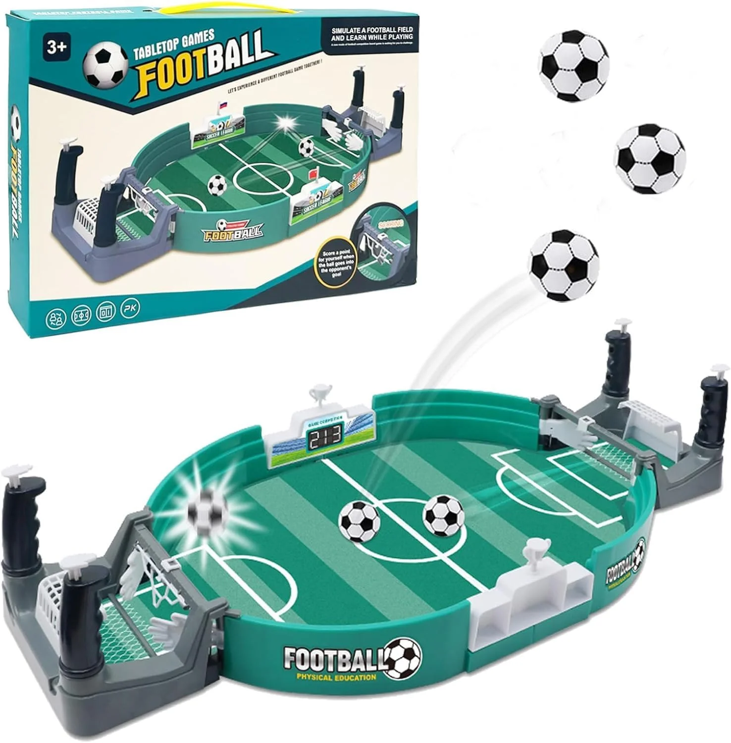 چکرز رومیزی، بازی های فوتبال رومیزی، بازی های تخته ای تعاملی والدین و کودک فوتبال رومیزی مهمانی، هدیه برای 4 سال به بالا (2 توپ فوتبال)، بهبود علاقه کودکان به ورزش چکرز رومیزی، بازی های فوتبال رومیزی، بازی های تخته ای تعاملی والدین و کودک فوتبال رومیزی مهمانی، هدیه برای 4 سال به بالا (2 توپ فوتبال)، بهبود علاقه کودکان به ورزش