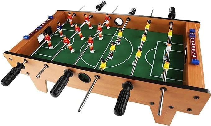 فوتبال دستی رومیزی CIVI STORE، میز فوتبال کوچک قابل حمل برای کودکان و بزرگسالان، ست فوتبال دستی چوبی، سرگرمی آرکید داخل و خارج از خانه، 69x37x22.5 سانتی متر فوتبال دستی رومیزی CIVI STORE، میز فوتبال کوچک قابل حمل برای کودکان و بزرگسالان، ست فوتبال دستی چوبی، سرگرمی آرکید داخل و خارج از خانه، 69x37x22.5 سانتی متر