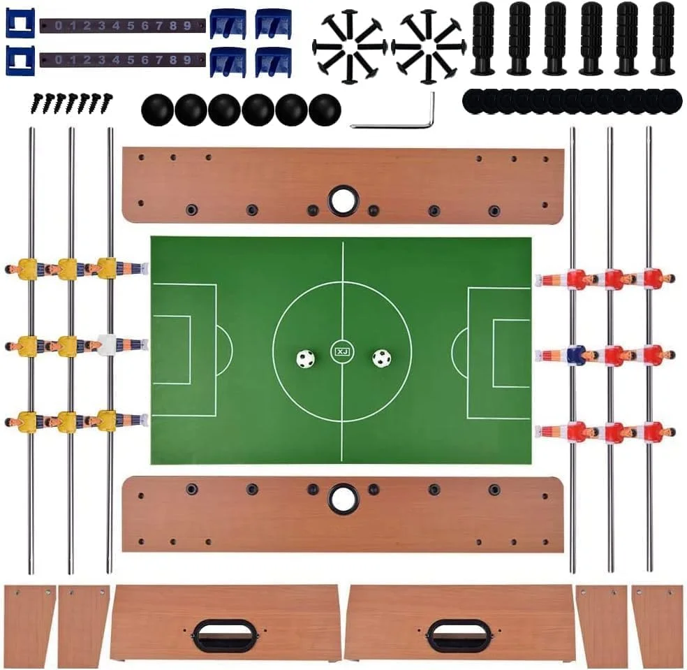 فوتبال دستی رومیزی CIVI STORE، میز فوتبال کوچک قابل حمل برای کودکان و بزرگسالان، ست فوتبال دستی چوبی، سرگرمی آرکید داخل و خارج از خانه، 69x37x22.5 سانتی متر فوتبال دستی رومیزی CIVI STORE، میز فوتبال کوچک قابل حمل برای کودکان و بزرگسالان، ست فوتبال دستی چوبی، سرگرمی آرکید داخل و خارج از خانه، 69x37x22.5 سانتی متر