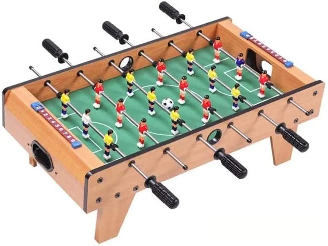 میز فوتبال دستی ورزشی SVASTY برای کودکان و بزرگسالان - میز فوتبال دستی برای اتاق بازی - بازی فوتبال دستی رومیزی با یک بازی معتبر فوتبال - میز فوتبال دستی بادوام برای بازی شدید