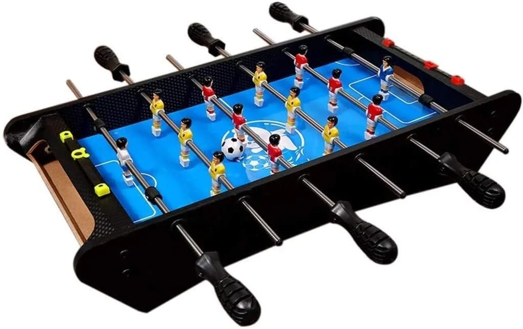 فوتبال دستی رومیزی SVASTY، بازی فوتبال دستی رومیزی، سایز جمع و جور - سرگرمی بیشتر، میز فوتبال دستی با فوم راحت برای اتاق بازی، شب تفریحی خانوادگی (C)