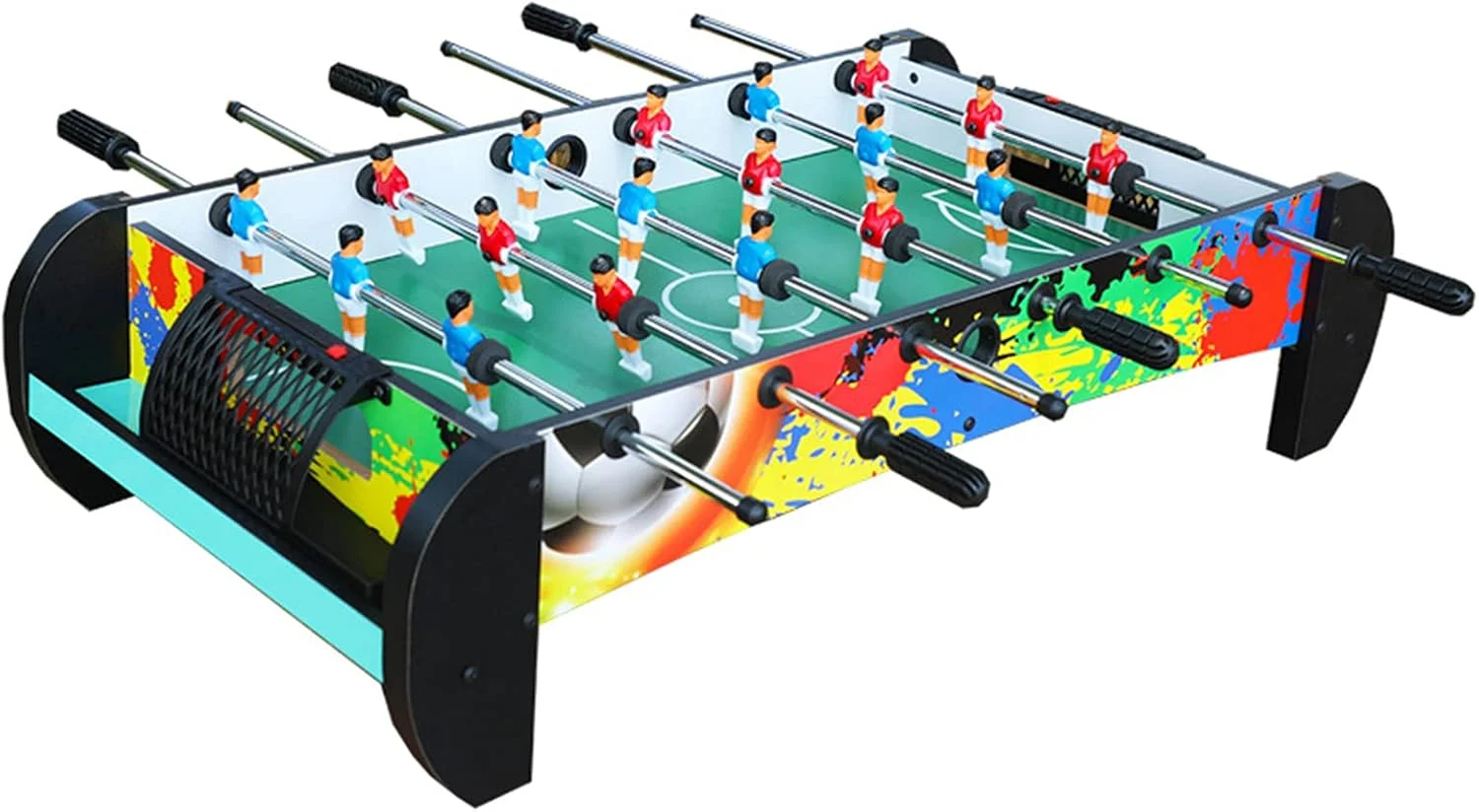 فوتبال دستی SVASTY، فوتبال دستی رومیزی کوچک، بازی فوتبال چوبی قابل حمل و مختصر، فوتبال دستی آرکید برای حیاط خلوت و پارک فوتبال دستی SVASTY، فوتبال دستی رومیزی کوچک، بازی فوتبال چوبی قابل حمل و مختصر، فوتبال دستی آرکید برای حیاط خلوت و پارک