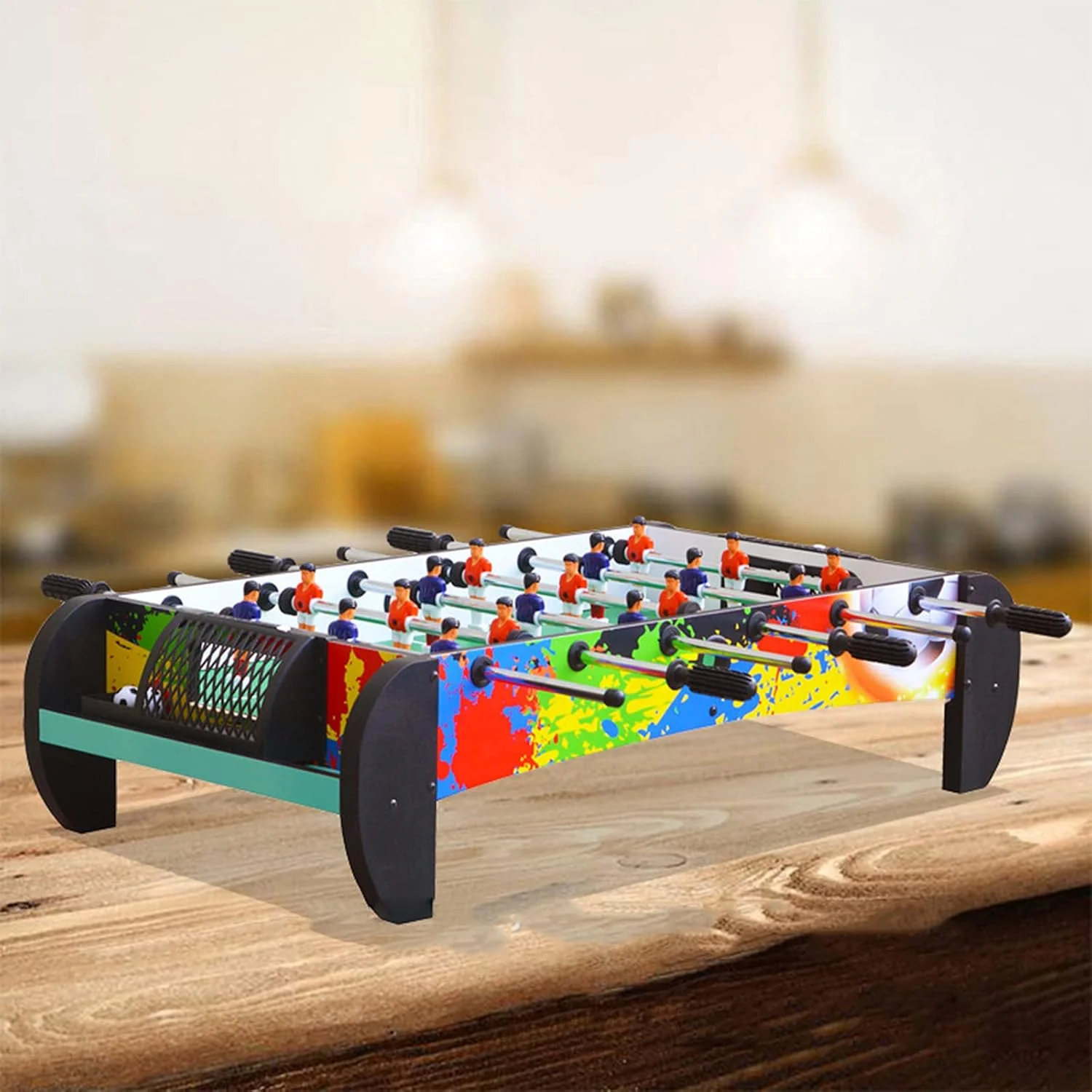 فوتبال دستی SVASTY، فوتبال دستی رومیزی کوچک، بازی فوتبال چوبی قابل حمل و مختصر، فوتبال دستی آرکید برای حیاط خلوت و پارک فوتبال دستی SVASTY، فوتبال دستی رومیزی کوچک، بازی فوتبال چوبی قابل حمل و مختصر، فوتبال دستی آرکید برای حیاط خلوت و پارک