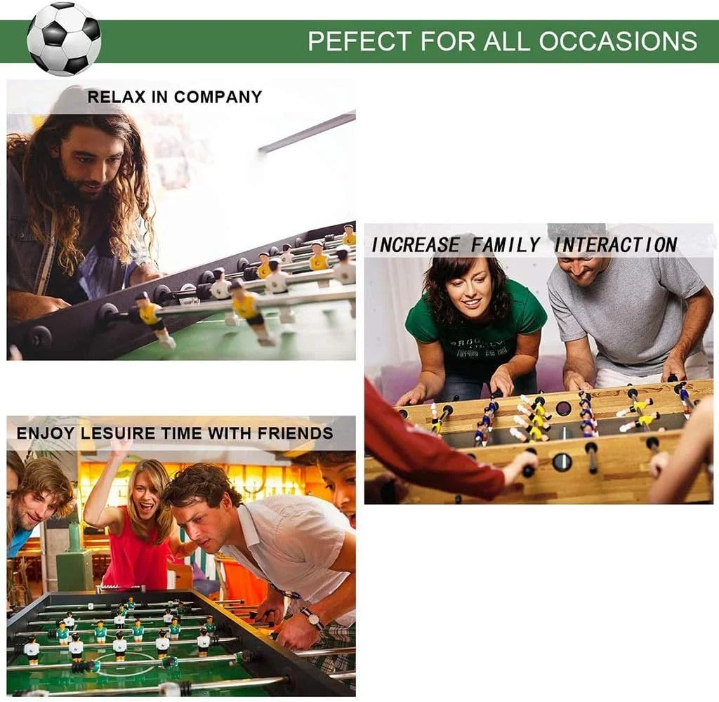 فوتبال دستی SVASTY، بازی فوتبال رومیزی چند نفره، مناسب برای خانواده ها، اتاق های بازی تفریحی، شب های خانوادگی، مونتاژ آسان فوتبال دستی SVASTY، بازی فوتبال رومیزی چند نفره، مناسب برای خانواده ها، اتاق های بازی تفریحی، شب های خانوادگی، مونتاژ آسان
