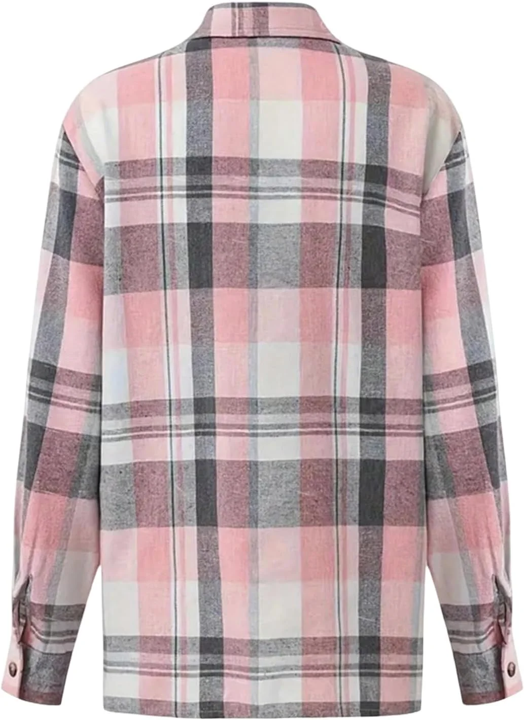 گورگلیتر بلوز زنانه چهارخانه دکمه دار آستین بلند یقه دار با جیب