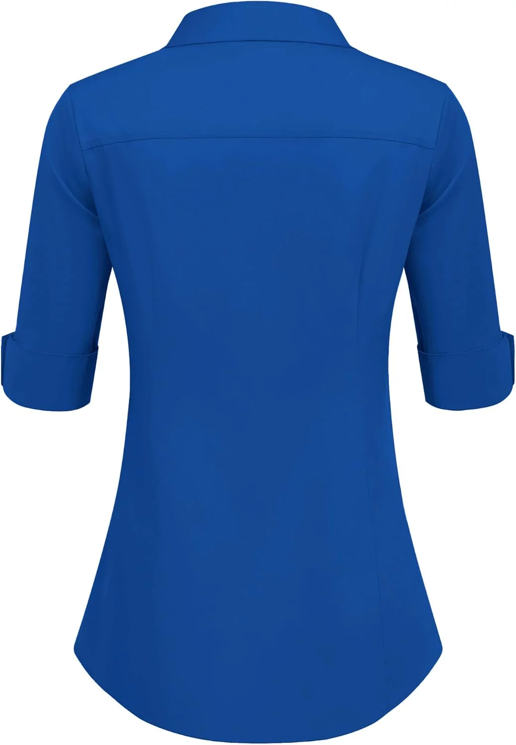 بلوز زنانه هات‌تاچ، آستین سه ربع/آستین کوتاه، مناسب محیط کار، بلوز نخی جذب، پیراهن پایه دکمه‌دار، تاپ راه‌راه، تاپ یقه هفت، سایز XS-XXL