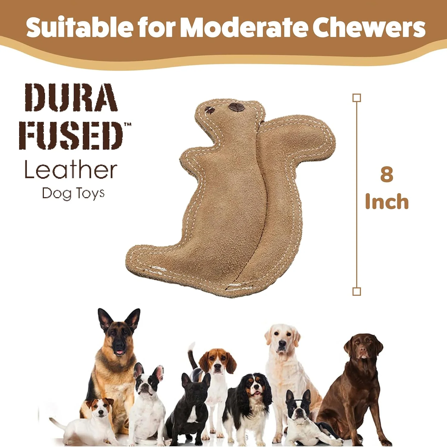 اسباب بازی سگ چرمی 8 اینچی دورا-فیوزد Ethical Pet SPOT، کوچک، سنجاب اسباب بازی سگ چرمی 8 اینچی دورا-فیوزد Ethical Pet SPOT، کوچک، سنجاب