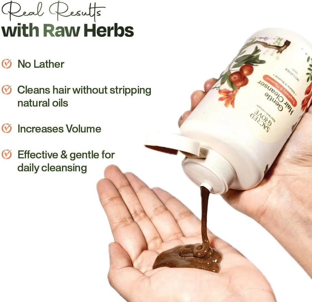 پاک کننده ملایم مو Sacred Grove بدون کف، حاوی ریتا، شیکاکای و تخم کتان، بدون سولفات و پارابن برای کنترل ریزش مو، شامپو ارگانیک، شامپو 100% طبیعی برای آقایان، بانوان و کودکان، 250 میلی لیتر پاک کننده ملایم مو Sacred Grove بدون کف، حاوی ریتا، شیکاکای و تخم کتان، بدون سولفات و پارابن برای کنترل ریزش مو، شامپو ارگانیک، شامپو 100% طبیعی برای آقایان، بانوان و کودکان، 250 میلی لیتر