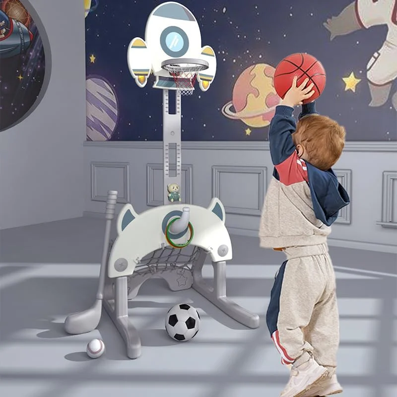 ست ورزشی 5 در 1 کودکان AM ANNA شامل حلقه بسکتبال، فوتبال و گلف با قابلیت تنظیم ارتفاع - مناسب برای بازی در فضای داخلی و خارجی ست ورزشی 5 در 1 کودکان AM ANNA شامل حلقه بسکتبال، فوتبال و گلف با قابلیت تنظیم ارتفاع - مناسب برای بازی در فضای داخلی و خارجی