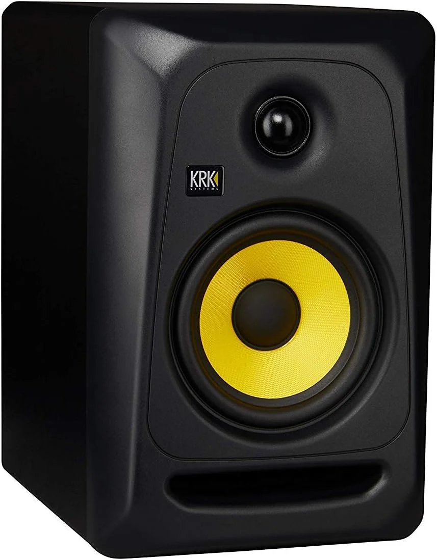 مانیتور استودیویی فعال دو آمپلی فایر 5 اینچی KRK Classic 5 (2 عدد) همراه با کابل XLR + نگهدارنده گوشی موبایل Gravity، مشکی M