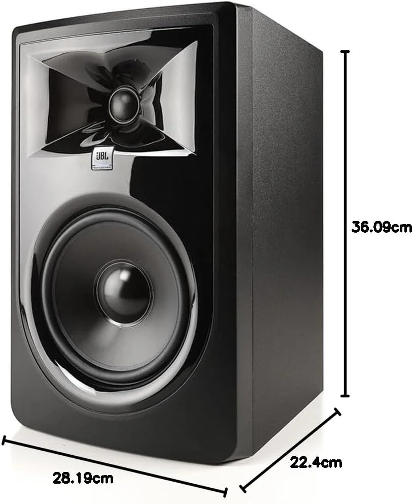 مانیتور استودیویی اکتیو دو طرفه JBL 306P MKII – ووفر 6 اینچی و تیوتر 1 اینچی، مبدل های نسل جدید، جزئیات خیره کننده، تصویربرداری دقیق، نقطه شیرین گسترده، اتصال انعطاف پذیر – تک واحد