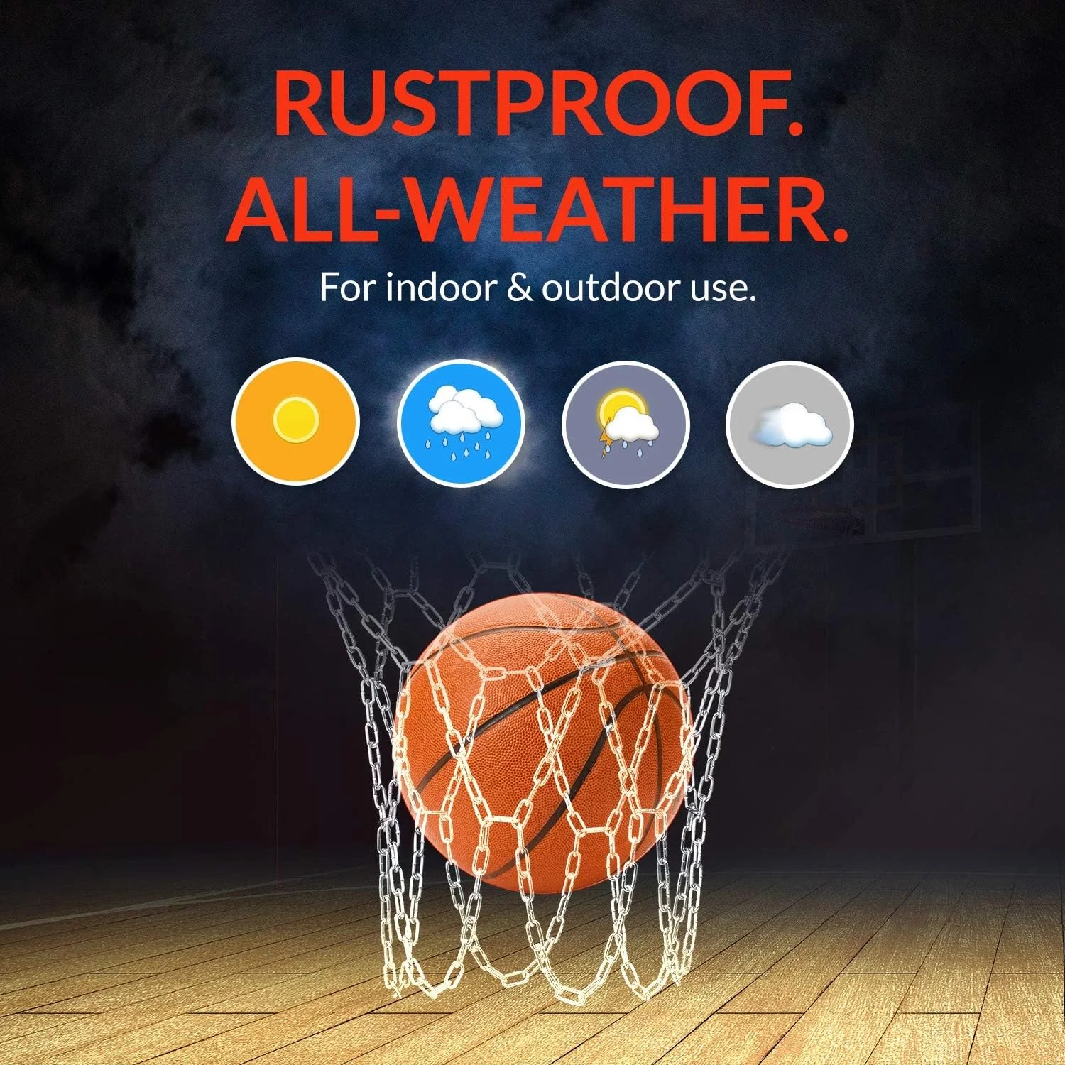 تور بسکتبال زنجیری فلزی سنگین BETTERLINE به همراه 12 عدد قلاب S و انبر برای محکم کردن قلاب ها | آهن گالوانیزه ضد زنگ 53 سانتی متری (ضخامت 3.2 میلی متر) تور بسکتبال زنجیری فلزی سنگین BETTERLINE به همراه 12 عدد قلاب S و انبر برای محکم کردن قلاب ها | آهن گالوانیزه ضد زنگ 53 سانتی متری (ضخامت 3.2 میلی متر)