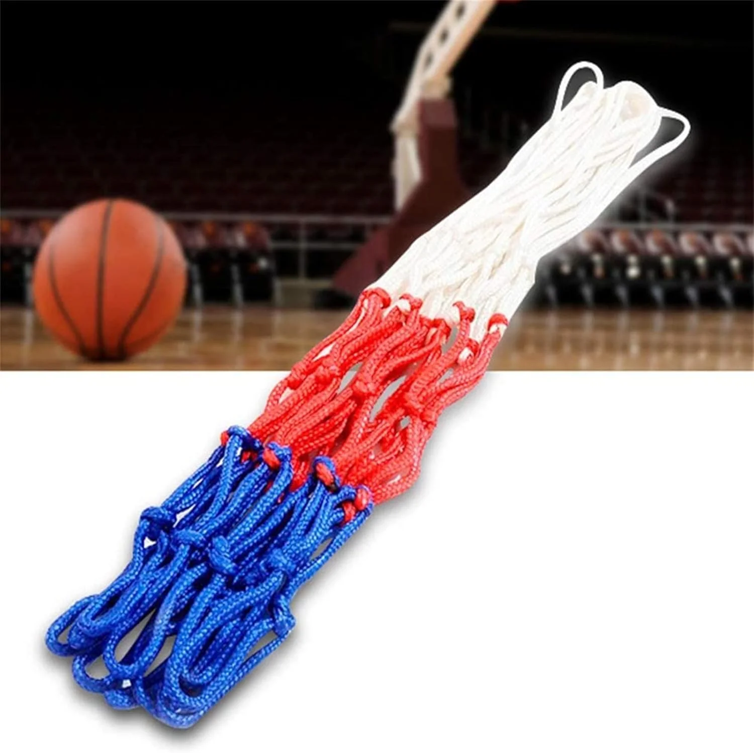 تور بسکتبال BOMEKS، 2 عدد تور بسکتبال ضخیم حرفه ای، تور بسکتبال بادوام جایگزین، لوازم جانبی بسکتبال برای داخل و خارج از منزل