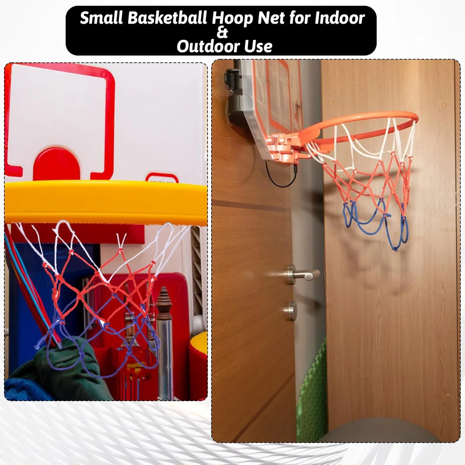 4 عدد تور بسکتبال کوچک جایگزین، تور بسکتبال حلقه ای کوچک 8 حلقه، جایگزینی تور بسکتبال برای حلقه های 8 تا 10.25 اینچی، تور بسکتبال نایلونی کوچک برای اتاق، داخل و خارج از منزل 4 عدد تور بسکتبال کوچک جایگزین، تور بسکتبال حلقه ای کوچک 8 حلقه، جایگزینی تور بسکتبال برای حلقه های 8 تا 10.25 اینچی، تور بسکتبال نایلونی کوچک برای اتاق، داخل و خارج از منزل