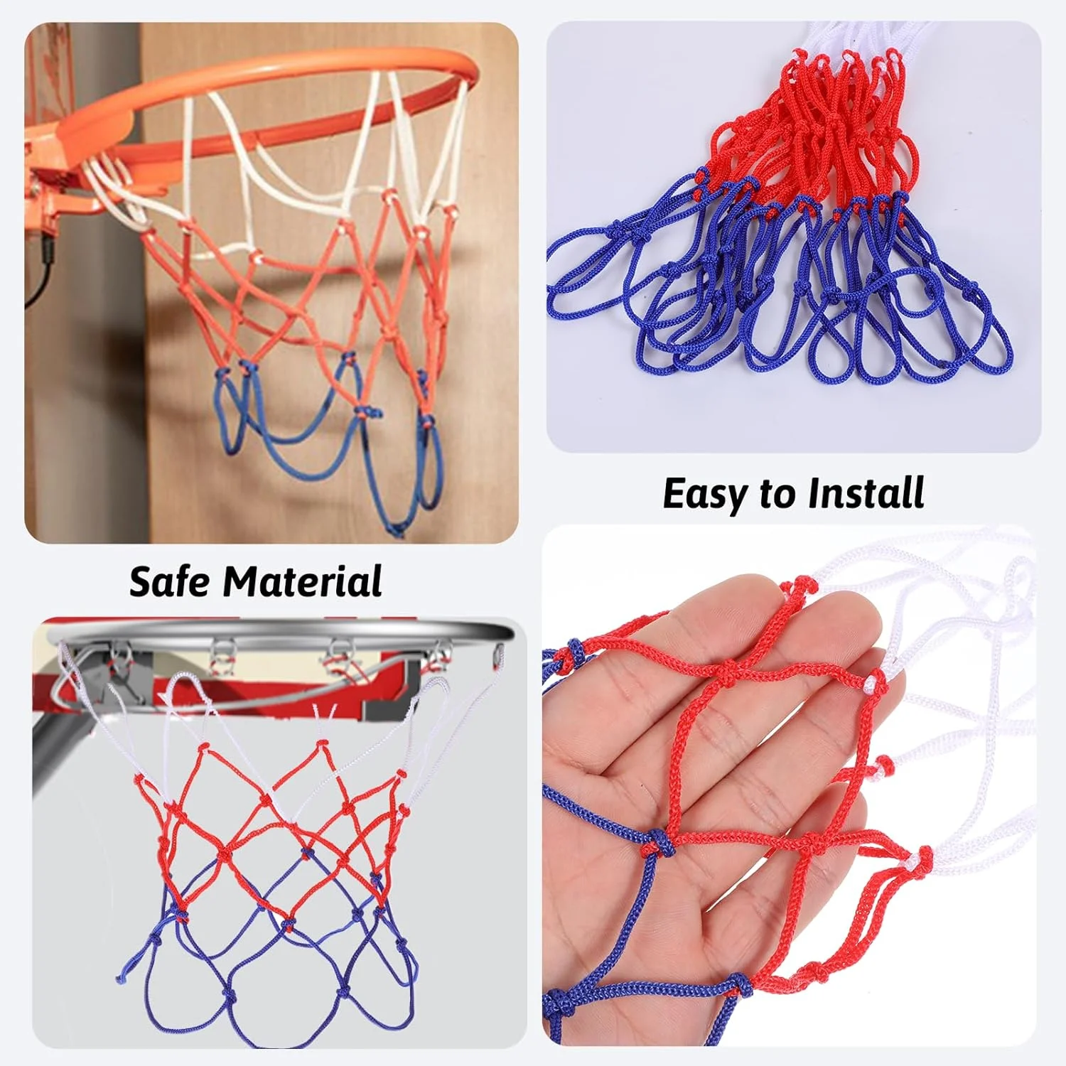 4 عدد تور بسکتبال کوچک جایگزین، تور بسکتبال حلقه ای کوچک 8 حلقه، جایگزینی تور بسکتبال برای حلقه های 8 تا 10.25 اینچی، تور بسکتبال نایلونی کوچک برای اتاق، داخل و خارج از منزل 4 عدد تور بسکتبال کوچک جایگزین، تور بسکتبال حلقه ای کوچک 8 حلقه، جایگزینی تور بسکتبال برای حلقه های 8 تا 10.25 اینچی، تور بسکتبال نایلونی کوچک برای اتاق، داخل و خارج از منزل