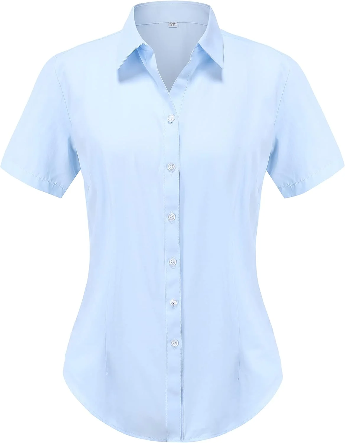 پیراهن آستین کوتاه دکمه دار زنانه SDWRJOP، پیراهن های نخی یقه دار