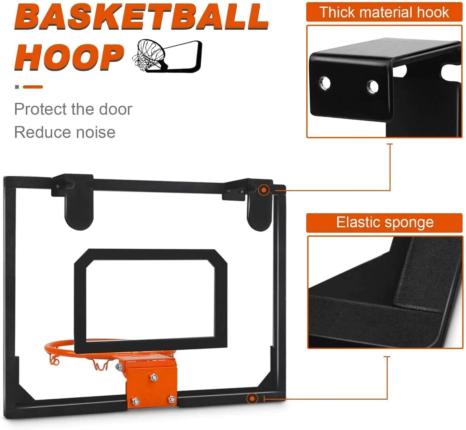 حلقه بسکتبال کوچک KASTWAVE برای کودکان | حلقه بسکتبال دیواری شامل توپ بسکتبال و تور | بازی های ورزشی داخل و خارج از خانه برای پسران و دختران حلقه بسکتبال کوچک KASTWAVE برای کودکان | حلقه بسکتبال دیواری شامل توپ بسکتبال و تور | بازی های ورزشی داخل و خارج از خانه برای پسران و دختران