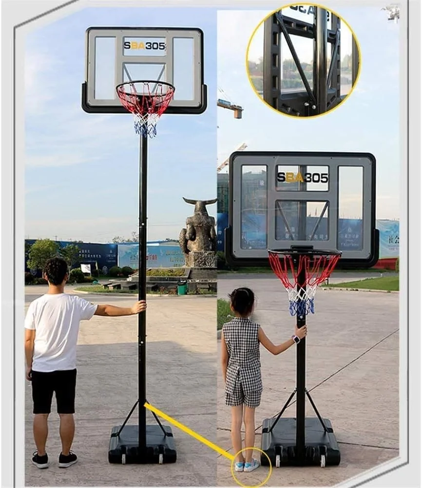 مجموعه حلقه بسکتبال قابل حمل قابل تنظیم QRSTUVW، مناسب برای کودکان و بزرگسالان، قابل استفاده در فضای داخلی و خارجی، با قابلیت جابجایی و تنظیم ارتفاع، سرگرم کننده و پایدار مجموعه حلقه بسکتبال قابل حمل قابل تنظیم QRSTUVW، مناسب برای کودکان و بزرگسالان، قابل استفاده در فضای داخلی و خارجی، با قابلیت جابجایی و تنظیم ارتفاع، سرگرم کننده و پایدار