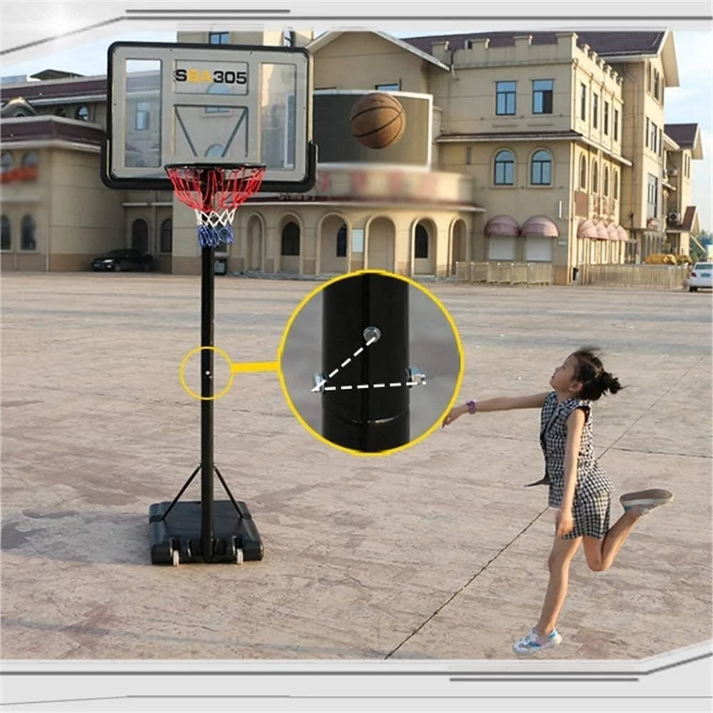 مجموعه حلقه بسکتبال قابل حمل قابل تنظیم QRSTUVW، مناسب برای کودکان و بزرگسالان، قابل استفاده در فضای داخلی و خارجی، با قابلیت جابجایی و تنظیم ارتفاع، سرگرم کننده و پایدار مجموعه حلقه بسکتبال قابل حمل قابل تنظیم QRSTUVW، مناسب برای کودکان و بزرگسالان، قابل استفاده در فضای داخلی و خارجی، با قابلیت جابجایی و تنظیم ارتفاع، سرگرم کننده و پایدار