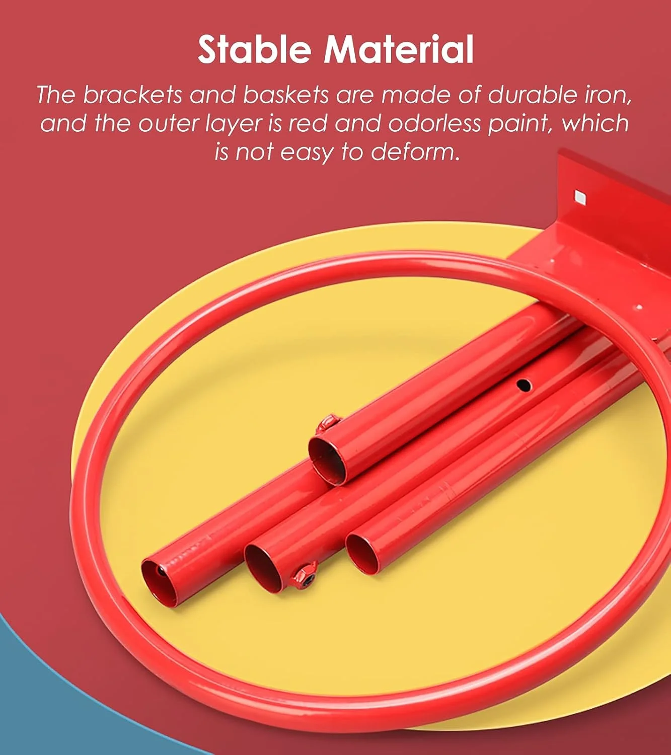 مجموعه حلقه بسکتبال کودکان QRSTUVW با توپ، سیستم توری مینی بسکتبال برای کودکان 3-9 ساله، ارتفاع قابل تنظیم 120-210 سانتی متر مجموعه حلقه بسکتبال کودکان QRSTUVW با توپ، سیستم توری مینی بسکتبال برای کودکان 3-9 ساله، ارتفاع قابل تنظیم 120-210 سانتی متر