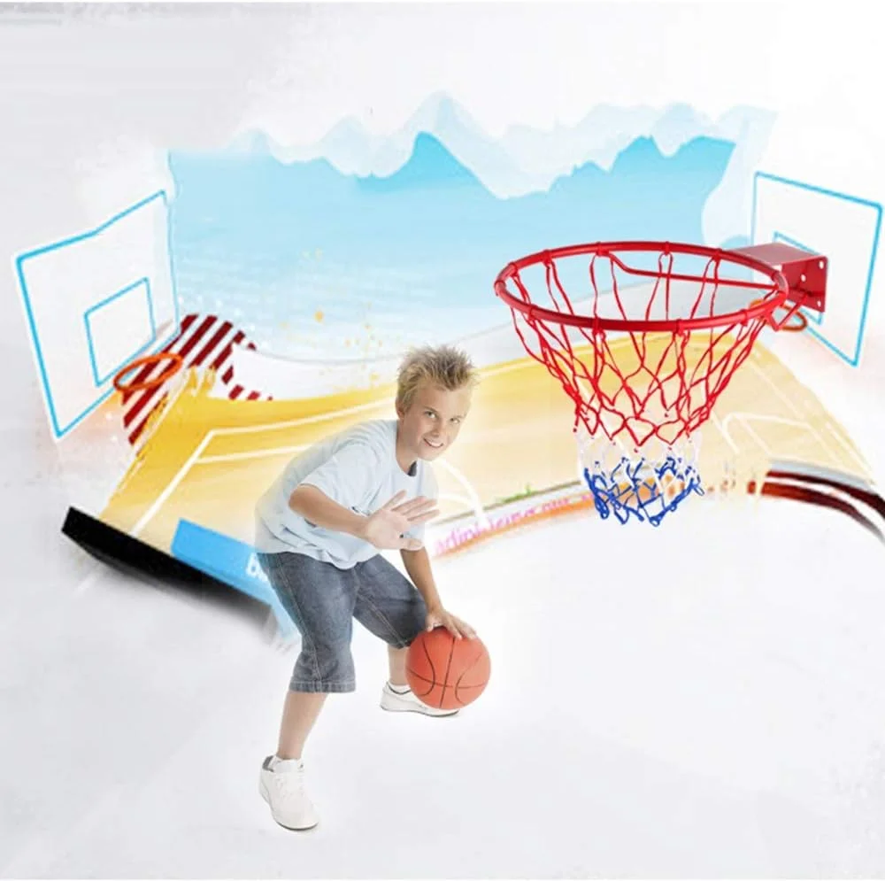 ست بسکتبال SONGYU، حلقه بسکتبال و تور والیبال نوجوانان، مناسب نصب روی دیوار داخل و خارج از خانه، سبد قاب تیراندازی کودکان، قطر 39 سانتی متر، پایه بسکتبال ست بسکتبال SONGYU، حلقه بسکتبال و تور والیبال نوجوانان، مناسب نصب روی دیوار داخل و خارج از خانه، سبد قاب تیراندازی کودکان، قطر 39 سانتی متر، پایه بسکتبال