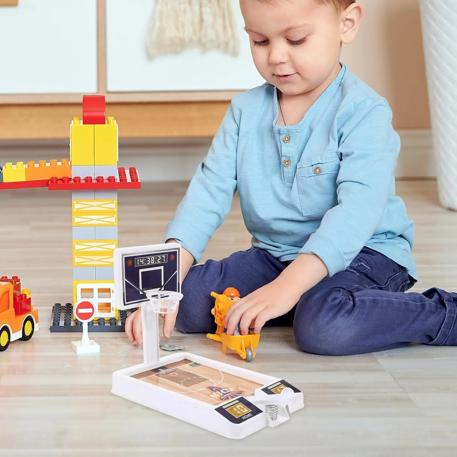 بازی بسکتبال رومیزی تزویق، ست حلقه مینی رومیزی، اسباب بازی بسکتبال اداری و مهمانی، جوایز کارناوال و وسایل کیسه هدیه برای کودکان، پسران و دختران (سفید)