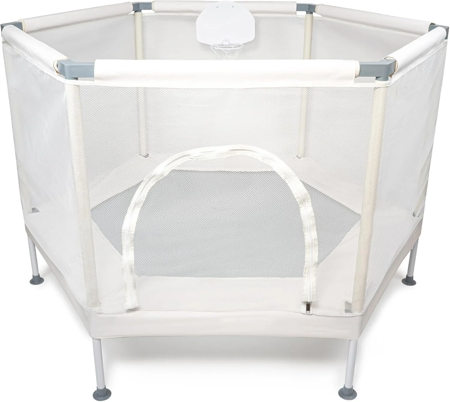 ترامپولین خانه مربعی کودکان، ترامپولین سرپوشیده و روباز زیبا برای کودکان نوپا با تور ایمنی، حلقه بسکتبال، ظرفیت 100 کیلوگرم، طراحی فوق ایمن بدون شکاف، هدیه برای پسران و دختران ترامپولین خانه مربعی کودکان، ترامپولین سرپوشیده و روباز زیبا برای کودکان نوپا با تور ایمنی، حلقه بسکتبال، ظرفیت 100 کیلوگرم، طراحی فوق ایمن بدون شکاف، هدیه برای پسران و دختران