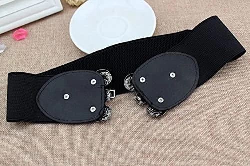 یوتبلا جواهرات کمربند کمر قابل تنظیم الهام گرفته از افراد مشهور برای زنان/دختران (YB_Belt_28) (مشکی)، بزرگ یوتبلا جواهرات کمربند کمر قابل تنظیم الهام گرفته از افراد مشهور برای زنان/دختران (YB_Belt_28) (مشکی)، بزرگ