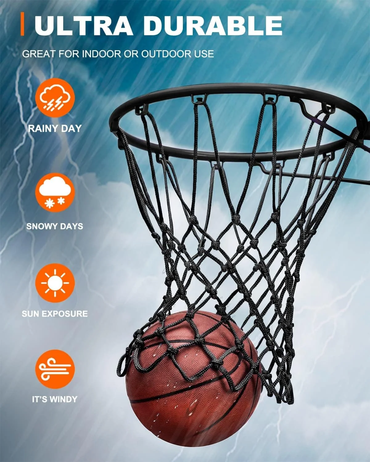 تور بسکتبال جایگزین XXXYYY، کیفیت حرفه ای زمین بازی 2023، مناسب برای حلقه های استاندارد فضای باز و سرپوشیده، مقاوم در برابر تمام شرایط آب و هوایی و ضد گره خوردگی تور بسکتبال جایگزین XXXYYY، کیفیت حرفه ای زمین بازی 2023، مناسب برای حلقه های استاندارد فضای باز و سرپوشیده، مقاوم در برابر تمام شرایط آب و هوایی و ضد گره خوردگی