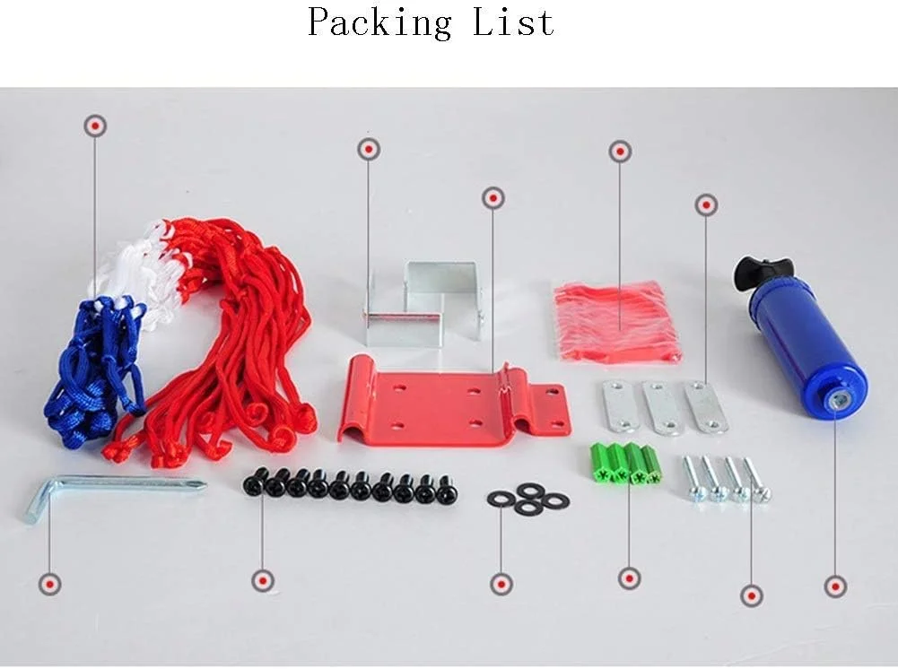 ست بسکتبال ZAIHW، حلقه، تور و تخته بسکتبال، مناسب ورزش و تناسب اندام کودکان (رنگ: C) ست بسکتبال ZAIHW، حلقه، تور و تخته بسکتبال، مناسب ورزش و تناسب اندام کودکان (رنگ: C)