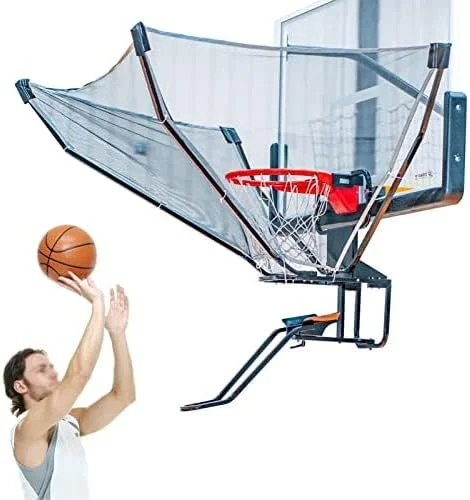 سیستم بازگشت توپ بسکتبال قابل حمل TEHONGMAI - ست تور محافظ و بازگرداننده توپ بسکتبال مناسب فضای باز و داخل سالن، تمرین دهنده شوت چرخشی - مهارت های خود را ارتقا دهید سیستم بازگشت توپ بسکتبال قابل حمل TEHONGMAI - ست تور محافظ و بازگرداننده توپ بسکتبال مناسب فضای باز و داخل سالن، تمرین دهنده شوت چرخشی - مهارت های خود را ارتقا دهید