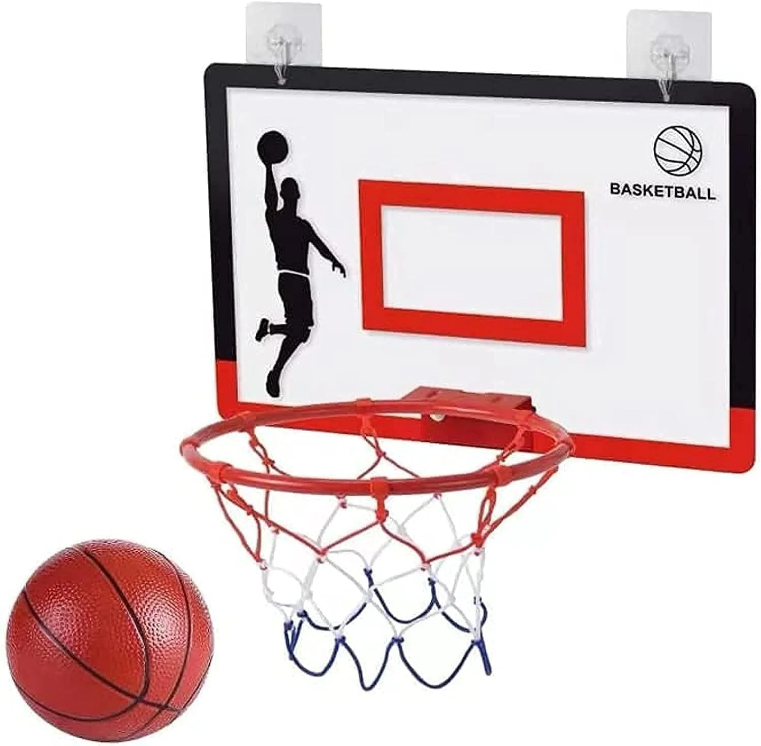 ست حلقه بسکتبال کوچک TechPlus مدل دیواری به همراه توپ، مناسب برای نصب روی درب، اتاق خواب، اداره، برای کودکان و بزرگسالان (40x40x26 سانتی متر) (40 x 23.5 x 26 سانتی متر) ست حلقه بسکتبال کوچک TechPlus مدل دیواری به همراه توپ، مناسب برای نصب روی درب، اتاق خواب، اداره، برای کودکان و بزرگسالان (40x40x26 سانتی متر) (40 x 23.5 x 26 سانتی متر)