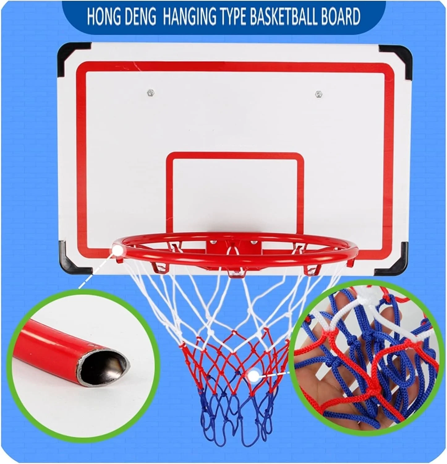 مینی حلقه بسکتبال دیواری، تخته بسکتبال در اتاق بازی برای نوجوانان و کودکان، ست تور حلقه بسکتبال قابل حمل، 37x50 سانتی متر مینی حلقه بسکتبال دیواری، تخته بسکتبال در اتاق بازی برای نوجوانان و کودکان، ست تور حلقه بسکتبال قابل حمل، 37x50 سانتی متر