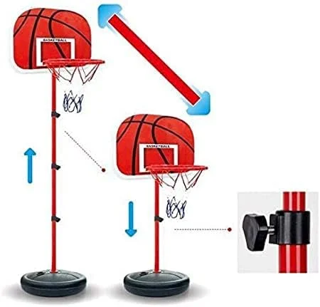 اسباب بازی لند پایه بسکتبال قابل تنظیم با قاب آهنی 170 سانتی متری مناسب فضای داخلی و خارجی به همراه حلقه و تخته اسباب بازی لند پایه بسکتبال قابل تنظیم با قاب آهنی 170 سانتی متری مناسب فضای داخلی و خارجی به همراه حلقه و تخته