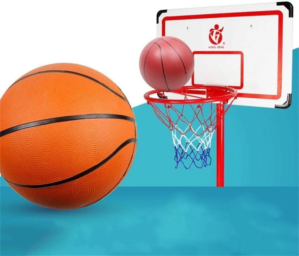 مجموعه حلقه و پایه بسکتبال TechPlus، بازی ورزشی سرگرم کننده قابل تنظیم ارتفاع برای کودکان، پایه بسکتبال چرخ دار مناسب کودکان و بزرگسالان برای فضای باز مجموعه حلقه و پایه بسکتبال TechPlus، بازی ورزشی سرگرم کننده قابل تنظیم ارتفاع برای کودکان، پایه بسکتبال چرخ دار مناسب کودکان و بزرگسالان برای فضای باز