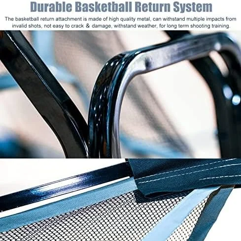 سیستم بازگشت توپ بسکتبال قابل حمل TEHONGMAI - ست تور محافظ و بازگرداننده توپ بسکتبال مناسب فضای باز و داخل سالن، تمرین دهنده شوت چرخشی - مهارت های خود را ارتقا دهید سیستم بازگشت توپ بسکتبال قابل حمل TEHONGMAI - ست تور محافظ و بازگرداننده توپ بسکتبال مناسب فضای باز و داخل سالن، تمرین دهنده شوت چرخشی - مهارت های خود را ارتقا دهید