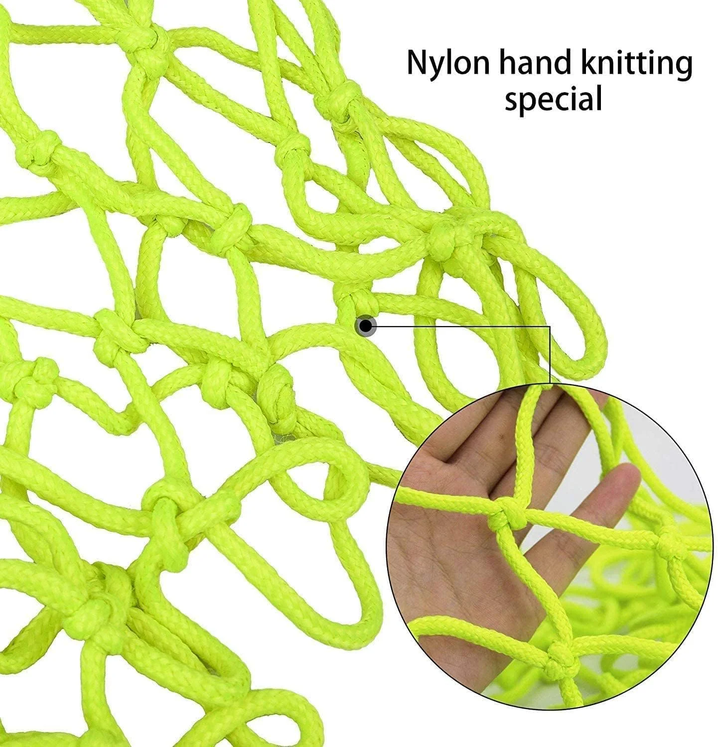 تور بسکتبال جایگزین [به روز رسانی 2023]، تورهای بسکتبال ضخیم حرفه ای سنگین در فضای باز، ضد شلاق و مقاوم در برابر آب و هوا - 12 حلقه