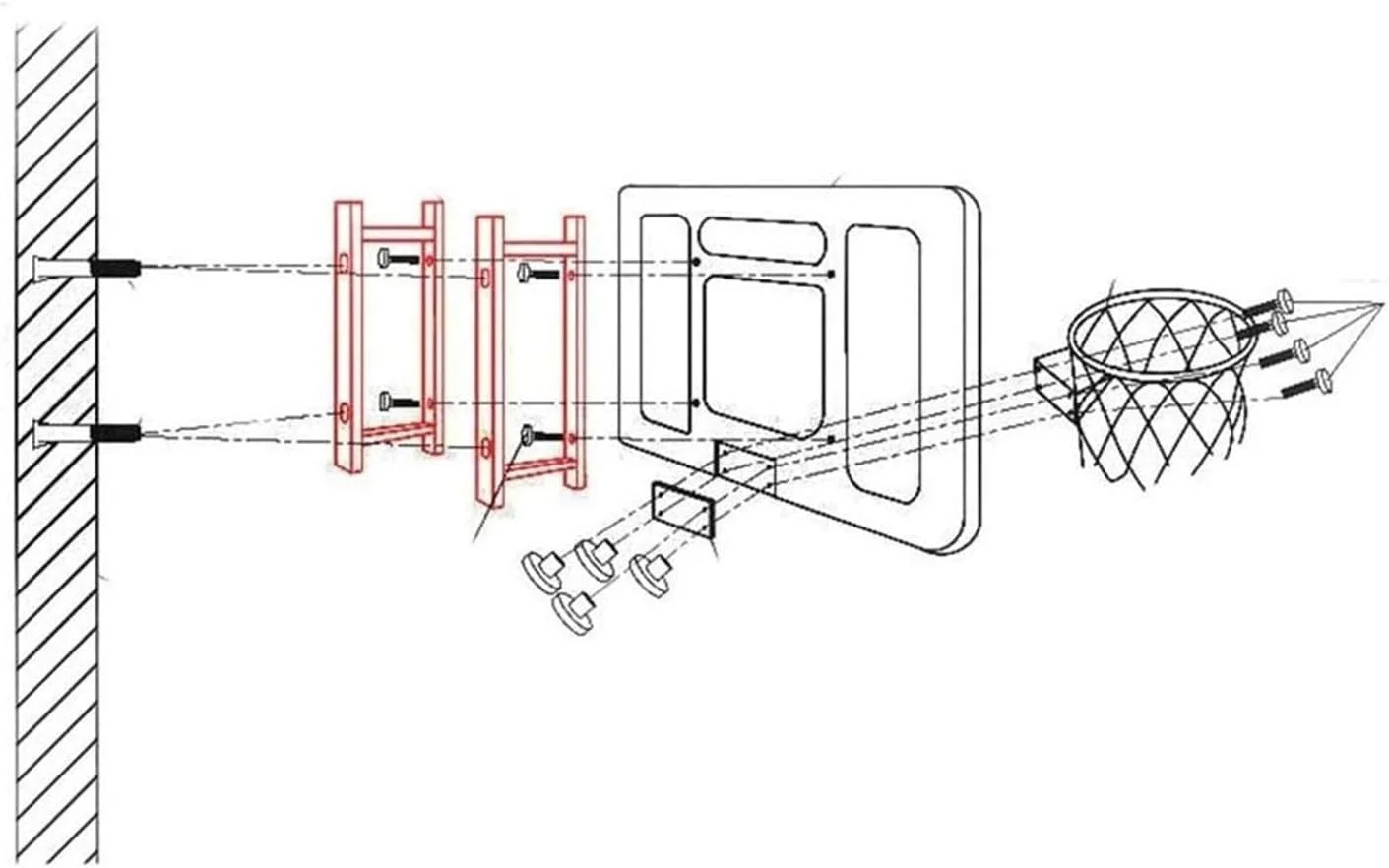 تخته بسکتبال دیواری SMLZV، حلقه بسکتبال فضای باز/داخلی، تخته پشتی شفاف برای نوجوانان، ست تور آویز، ورزش در فضای باز (90x60 سانتی متر) تخته بسکتبال دیواری SMLZV، حلقه بسکتبال فضای باز/داخلی، تخته پشتی شفاف برای نوجوانان، ست تور آویز، ورزش در فضای باز (90x60 سانتی متر)
