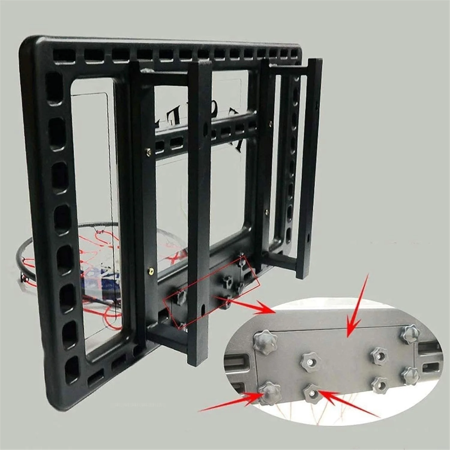 تخته بسکتبال دیواری SMLZV، حلقه بسکتبال فضای باز/داخلی، تخته پشتی شفاف برای نوجوانان، ست تور آویز، ورزش در فضای باز (90x60 سانتی متر) تخته بسکتبال دیواری SMLZV، حلقه بسکتبال فضای باز/داخلی، تخته پشتی شفاف برای نوجوانان، ست تور آویز، ورزش در فضای باز (90x60 سانتی متر)