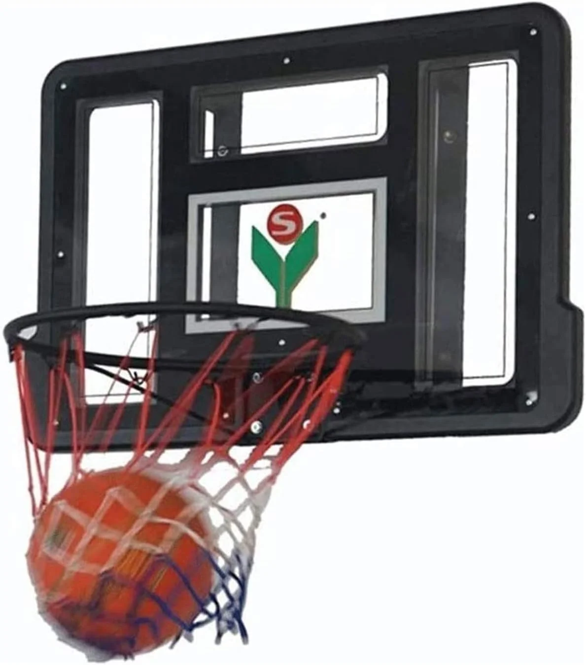 تخته بسکتبال دیواری Shandongmt، تخته پشتی شفاف، حلقه بسکتبال آویز با تور، ورزش در فضای باز، مناسب برای تمرین بسکتبال کودکان تخته بسکتبال دیواری Shandongmt، تخته پشتی شفاف، حلقه بسکتبال آویز با تور، ورزش در فضای باز، مناسب برای تمرین بسکتبال کودکان