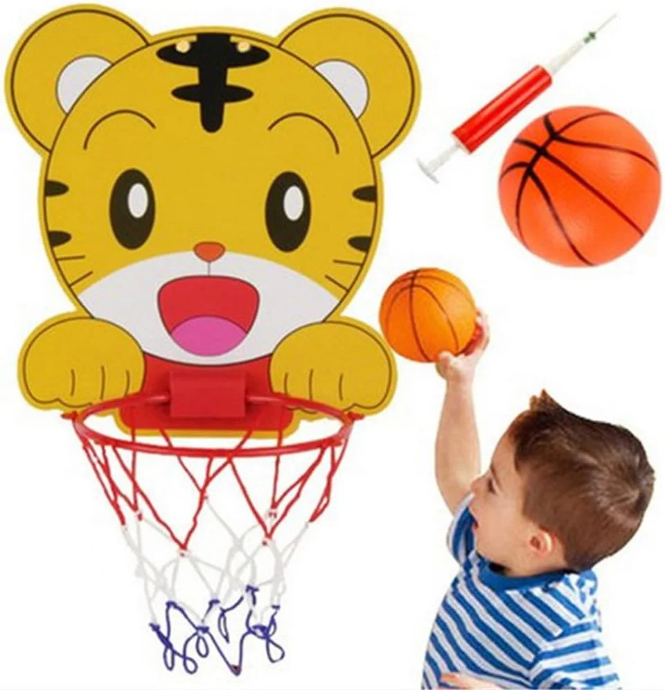 ست حلقه بسکتبال طرح ببر کارتونی SJKTOJWC، تخته بسکتبال آویز کودکانه، بازی حلقه های آویز بسکتبال ست حلقه بسکتبال طرح ببر کارتونی SJKTOJWC، تخته بسکتبال آویز کودکانه، بازی حلقه های آویز بسکتبال