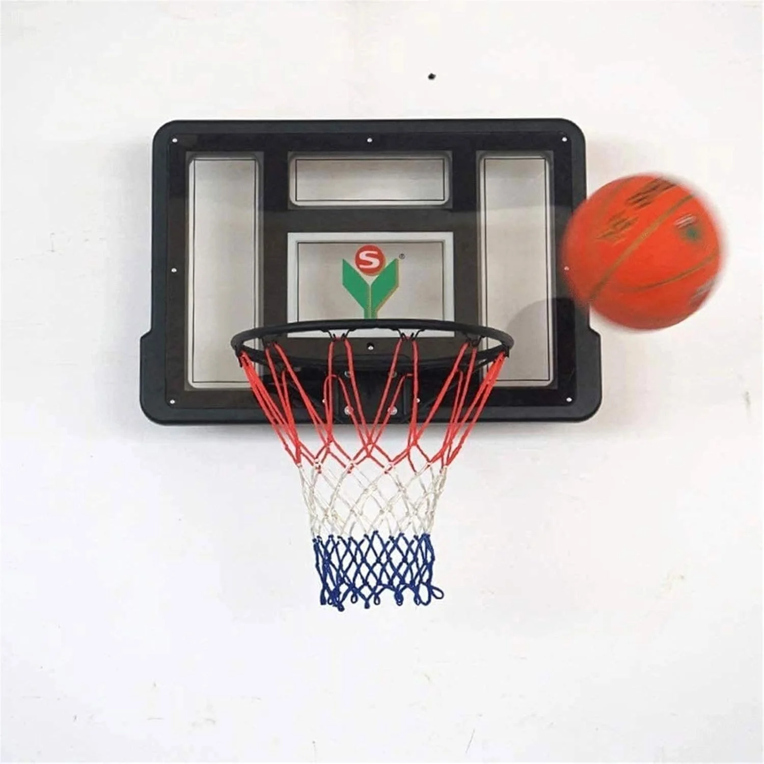 تخته بسکتبال دیواری Shandongmt، تخته پشتی شفاف، حلقه بسکتبال آویز با تور، ورزش در فضای باز، مناسب برای تمرین بسکتبال کودکان تخته بسکتبال دیواری Shandongmt، تخته پشتی شفاف، حلقه بسکتبال آویز با تور، ورزش در فضای باز، مناسب برای تمرین بسکتبال کودکان