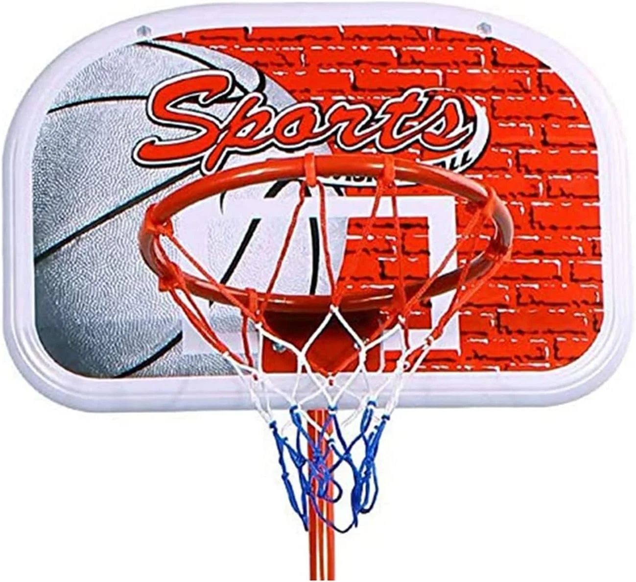 ست اسباب بازی بسکتبال قابل تنظیم کودک SKEIDO - تخته و حلقه بسکتبال - 150 سانتی متر ست اسباب بازی بسکتبال قابل تنظیم کودک SKEIDO - تخته و حلقه بسکتبال - 150 سانتی متر