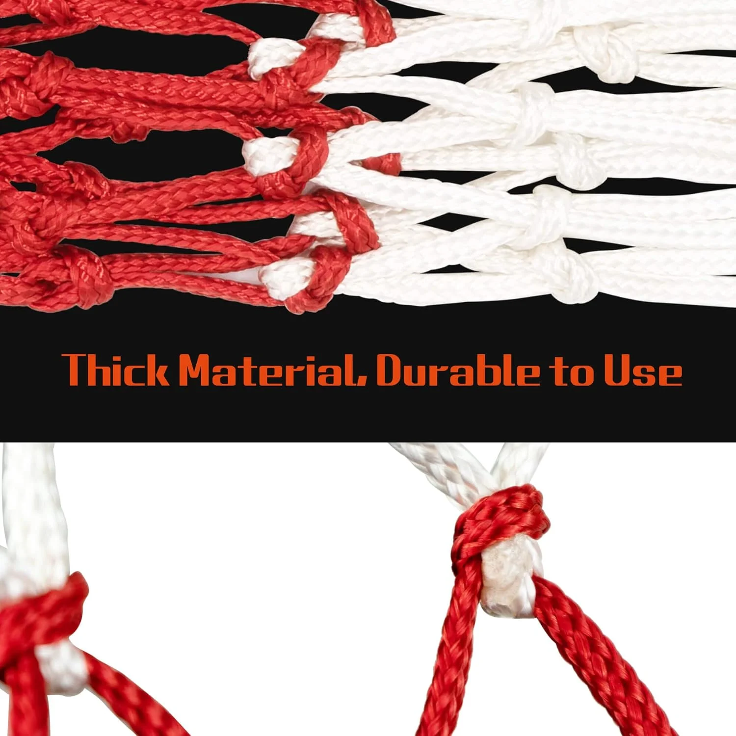 ست توری بسکتبال سانانگ، سایز استاندارد، مناسب برای استفاده در فضای باز و داخل سالن، توری بسکتبال دو رنگ سفید و قرمز (دو عدد) ست توری بسکتبال سانانگ، سایز استاندارد، مناسب برای استفاده در فضای باز و داخل سالن، توری بسکتبال دو رنگ سفید و قرمز (دو عدد)