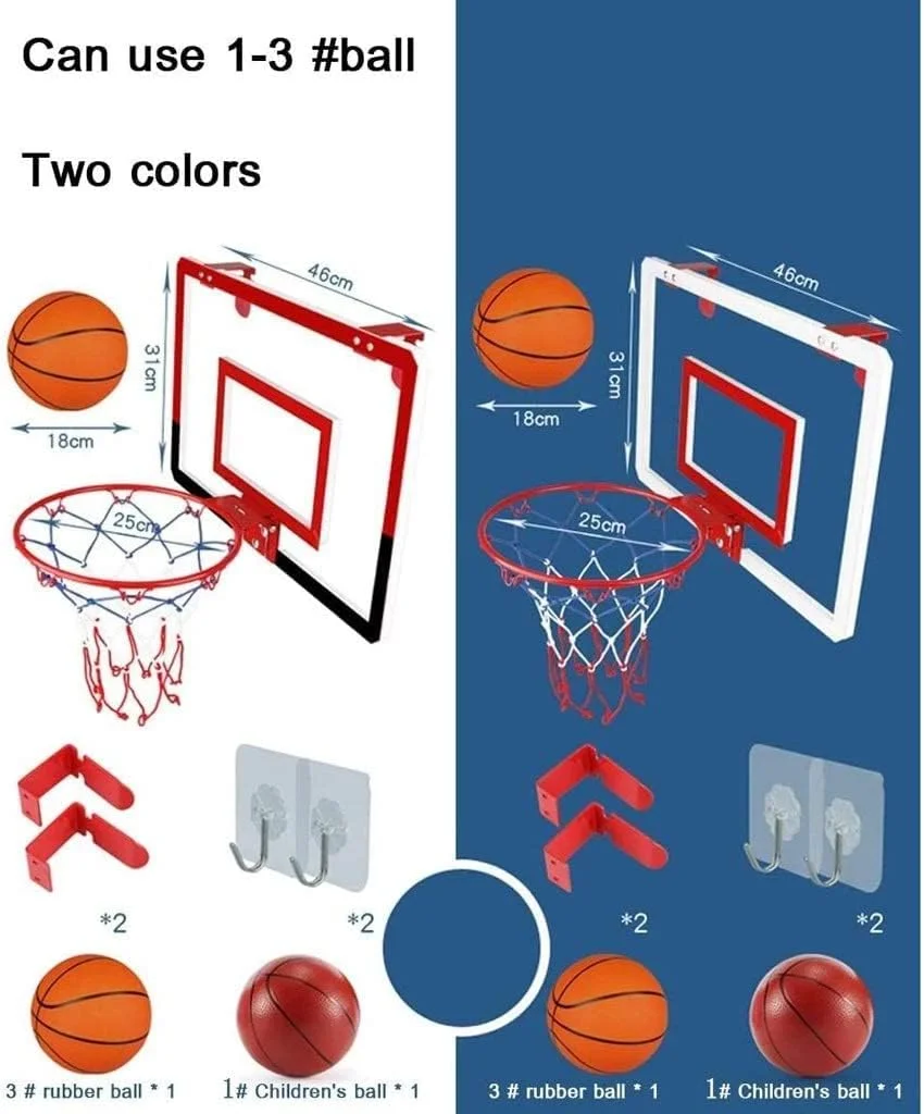 حلقه بسکتبال ورزشی OHYAS، ست تور بسکتبال با توپ و پمپ دستی، هدف بسکتبال آویز داخلی و خارجی با تور مقاوم در برابر آب و هوا، حلقه بسکتبال دیواری حلقه بسکتبال ورزشی OHYAS، ست تور بسکتبال با توپ و پمپ دستی، هدف بسکتبال آویز داخلی و خارجی با تور مقاوم در برابر آب و هوا، حلقه بسکتبال دیواری