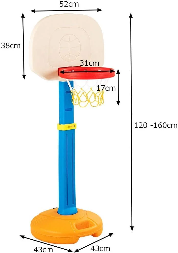 ست بسکتبال کودکان RBW TOYS، سیستم حلقه و تور ایمن و قابل تنظیم از 120 سانتی متر تا 160 سانتی متر، پایه قابل حمل استند بسکتبال با دسته برای کودکان نوپا، خردسالان، بازی های داخل و خارج از خانه ست بسکتبال کودکان RBW TOYS، سیستم حلقه و تور ایمن و قابل تنظیم از 120 سانتی متر تا 160 سانتی متر، پایه قابل حمل استند بسکتبال با دسته برای کودکان نوپا، خردسالان، بازی های داخل و خارج از خانه