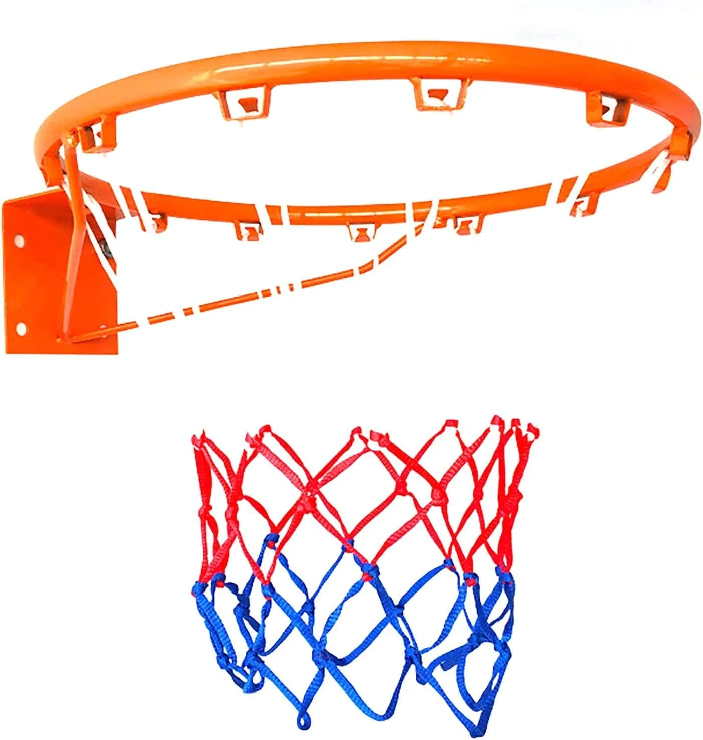 حلقه بسکتبال فضای باز، حلقه فلزی بسکتبال با تور، قابل نصب روی دیوار، مقاوم در برابر آب و هوا، مناسب برای کودکان، قطر 45 سانتی متر به همراه 2 عدد تور بسکتبال حلقه بسکتبال فضای باز، حلقه فلزی بسکتبال با تور، قابل نصب روی دیوار، مقاوم در برابر آب و هوا، مناسب برای کودکان، قطر 45 سانتی متر به همراه 2 عدد تور بسکتبال