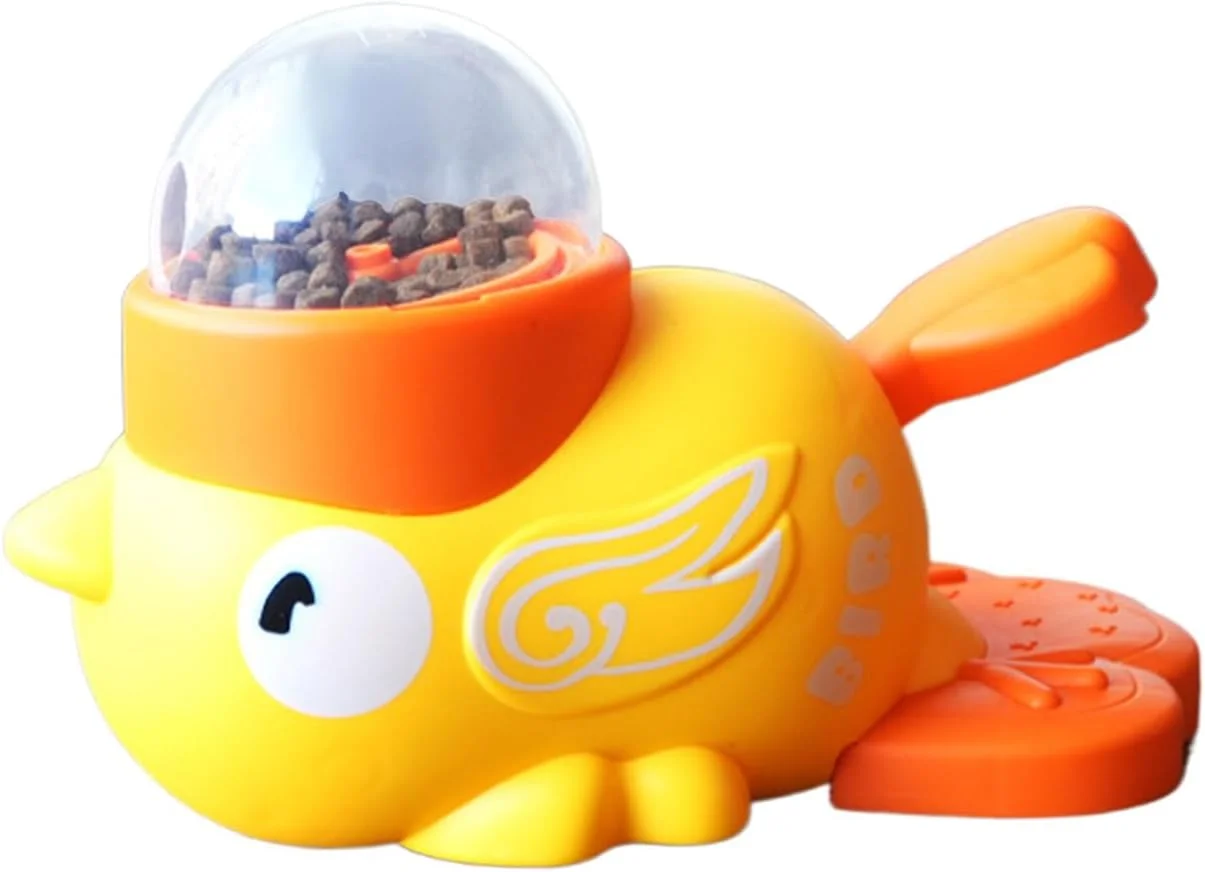 اسباب بازی پازلی تشویقی برای سگ ها - فیدر غذا به شکل اردک - اسباب بازی فیدر پازلی تعاملی برای تحریک ذهنی، آموزش تغذیه، رفع بی حوصلگی، مناسب سگ و گربه در فضای داخلی و خارجی